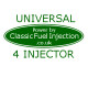Classic Fuel Injection - Universal Complete Kit with 4 Injector - Select Options