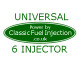 Classic Fuel Injection - Universal Complete Kit with 6 Injector - Select Options