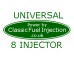 Classic Fuel Injection - Universal Complete Kit with 8 Injector - Select Options