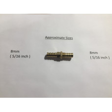 Hosetail Straight Brass Bulkhead fitting 8mm-8mm