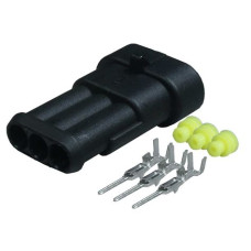 Classic Fuel Injection - Connector Assembly 3 Way Male for Distributor Connector