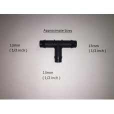 Hosetail TEE Nylon 13mm-13mm-13mm